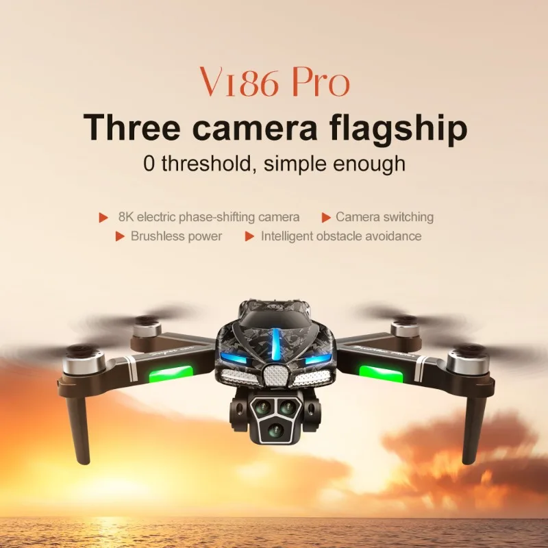 Drone Aerial Photography - 새로운 V186 프로 드론 전문 브러시리스