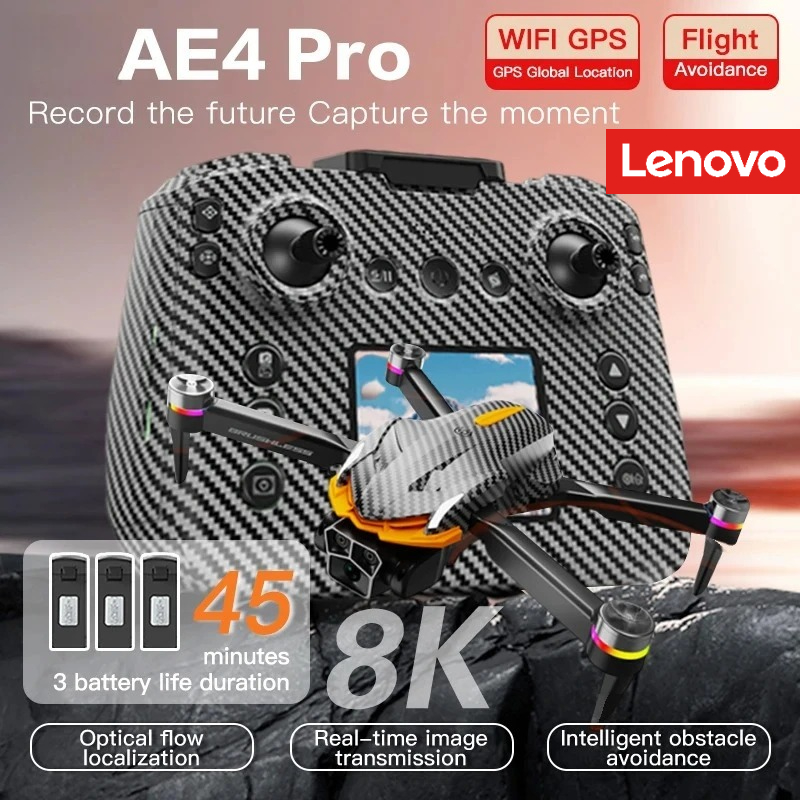 Drone Surveying - 레노버 AE4 프로 드론 4K 8K