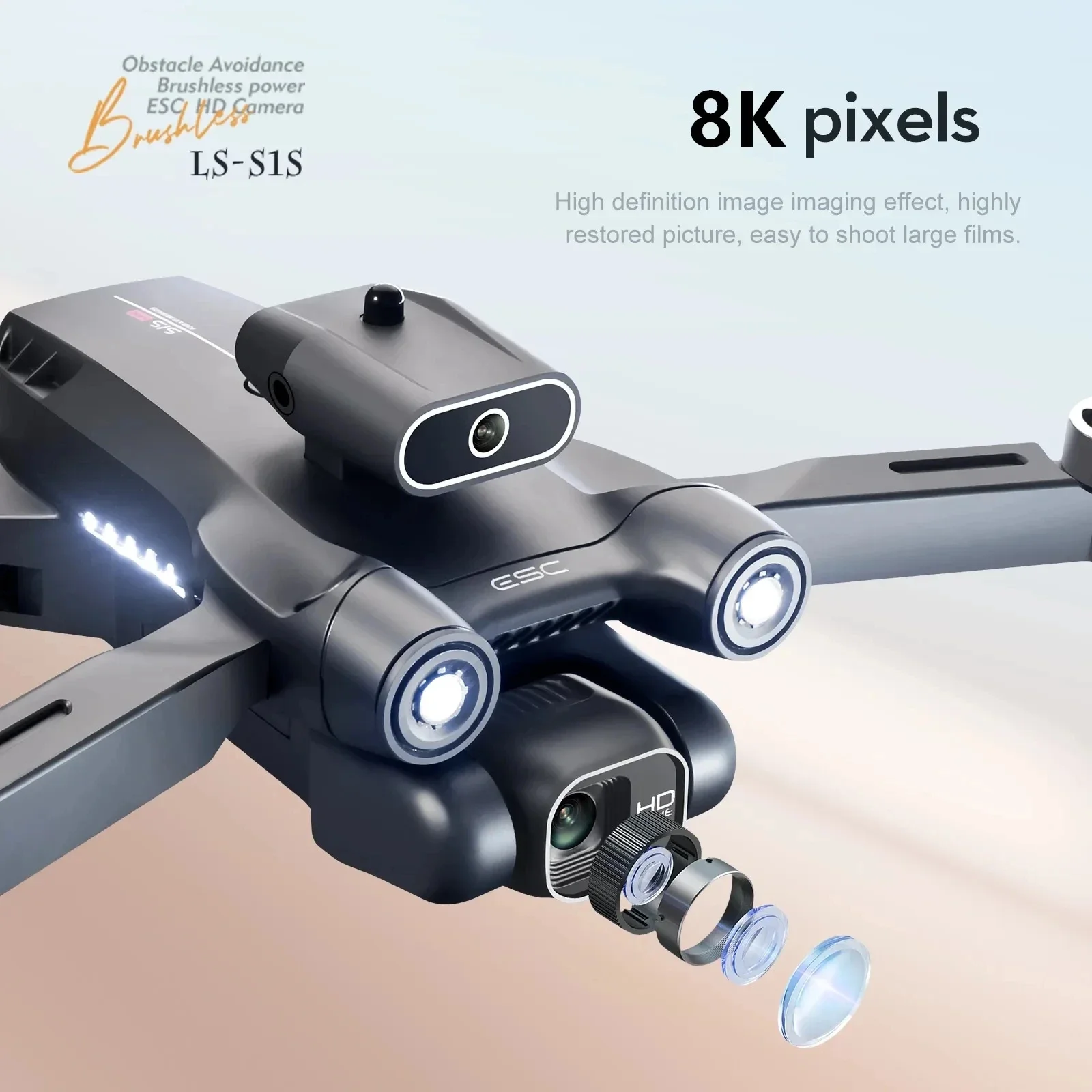 전문 브러시리스 모터 드론 카메라, 장애물 회피 HD  - Drone Cinematic 리뷰 및 가격