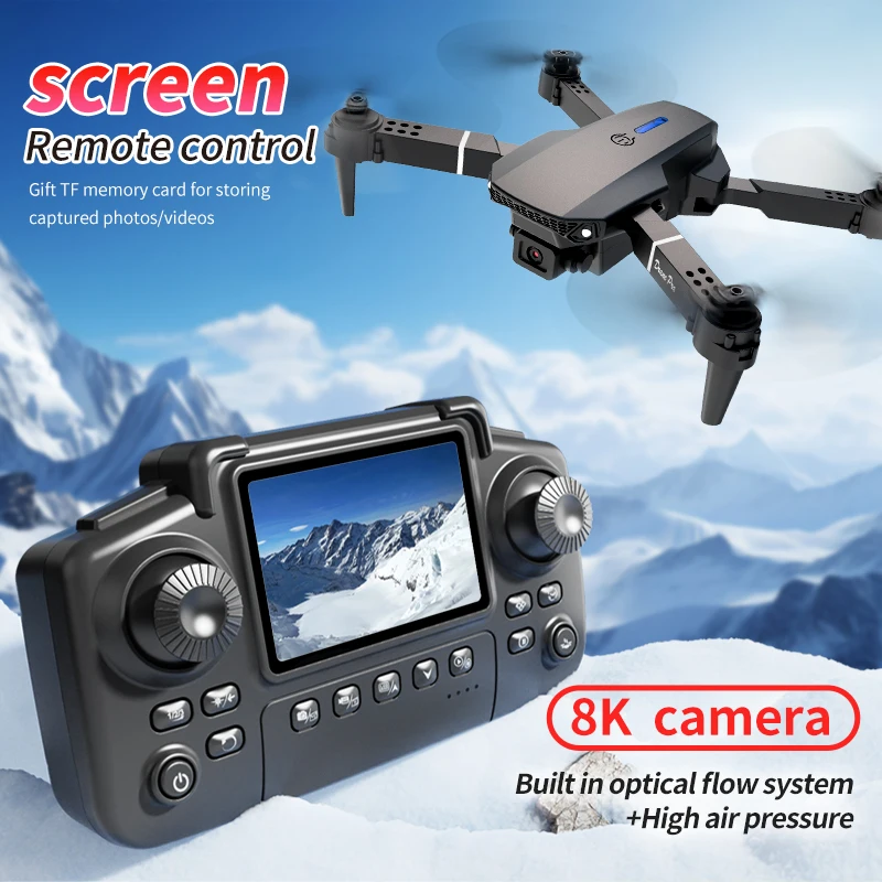 전문 E88 프로 드론 스크린 8K HD 카메라 WiF - Drone Cinematic 리뷰 및 가격