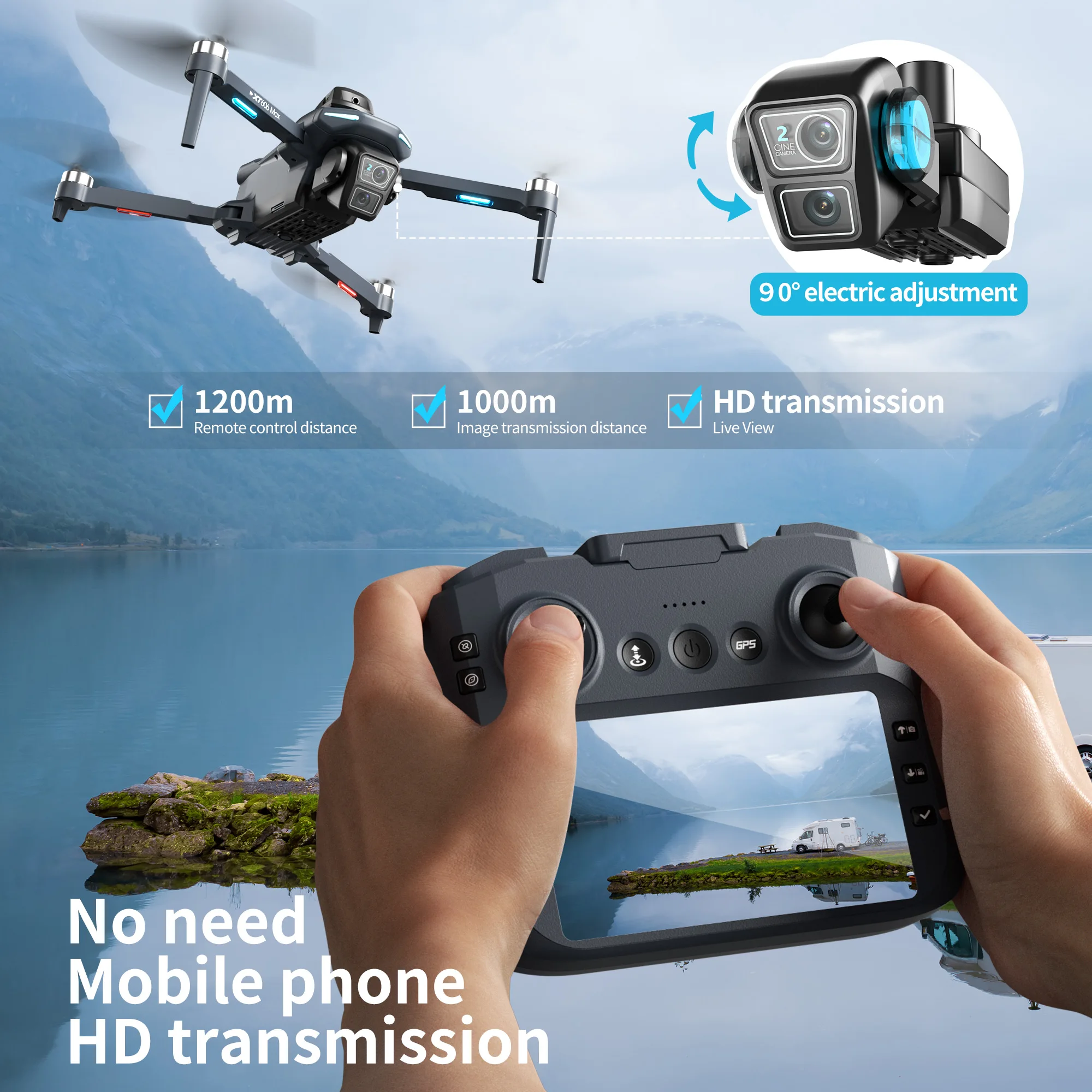 레노버 XT606 MAX GPS 드론 4K 프로페셔널  - Drone Multispectral 리뷰 및 가격