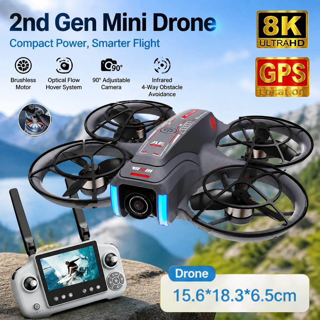 AE21 미니 드론 장난감 8K HD 듀얼 카메라 Wi - Drone Multispectral 리뷰 및 가격